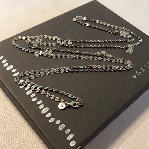 Silpada Sterling Silver ‘Confetti’ 42” Disc Necklace N2739 - Picture 8 of 16